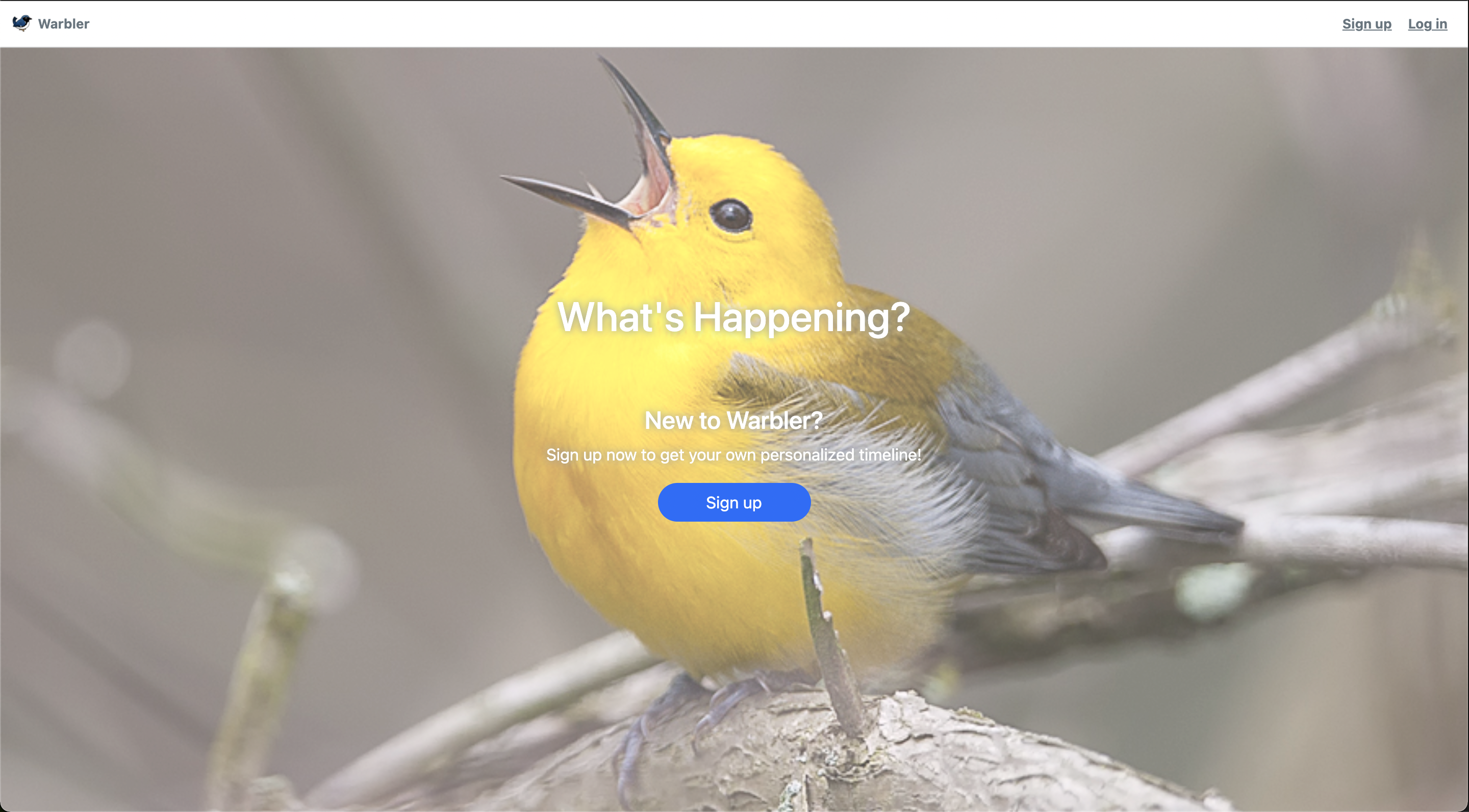 warbler-homepage